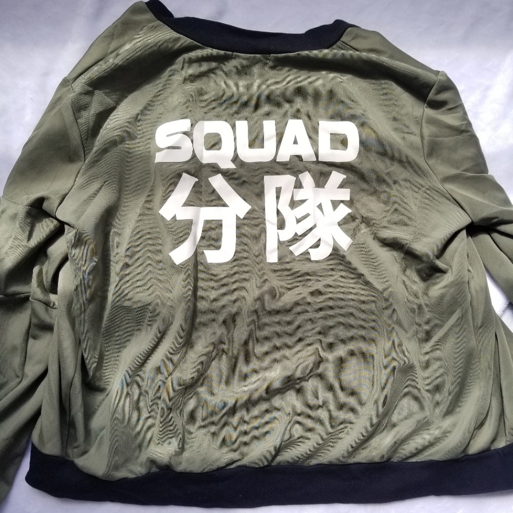 SQUAD Army Green Bomber Jacket